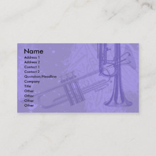 TROMPETE-ENTWURFS-VISITENKARTEN VISITENKARTE