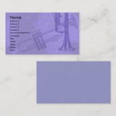 TROMPETE-ENTWURFS-VISITENKARTEN VISITENKARTE (Vorne/Hinten)