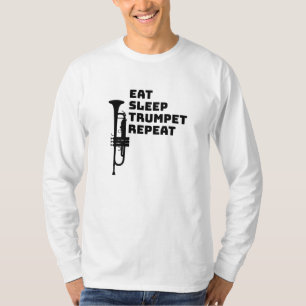 Trompete - Essen Schlaf Trompete Wiederholen T-Shirt