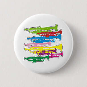 Trompete-Farben Button
