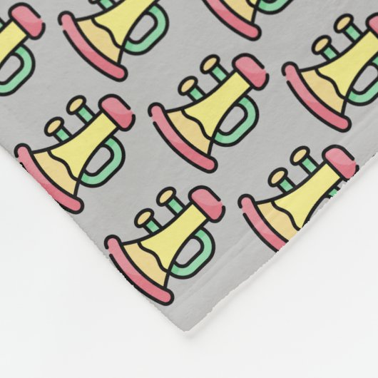 Trompete Fleecedecke (Ecke)