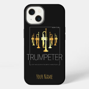 Trompete, geboren um Trompeter für Musiker zu sein iPhone 13 Hülle