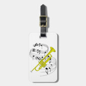 Trompete Gepäckanhänger (Vorderseite vertikal)