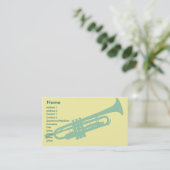 Trompete - Geschäft Visitenkarte (Stehend Vorderseite)