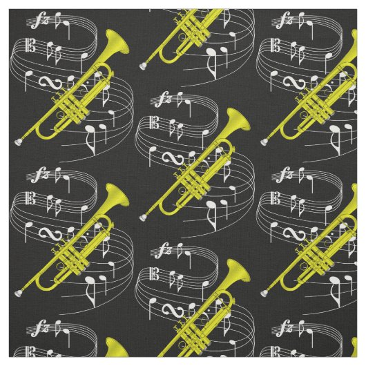 Trompete-Gewebe-Dunkelheit Stoff (Muster)