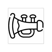 Trompete Gummistempel (Prägung)