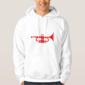 Trompete Hoodie (Vorderseite)