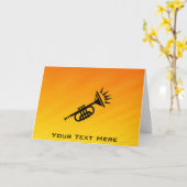 Trompete Karte (Gelbe Blume)