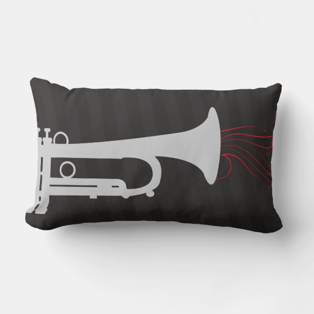 Trompete klingt süß lendenkissen (Vorderseite)
