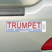 TROMPETE - lassen Sie Amerika wieder spielen! Autoaufkleber (Auf Auto)