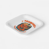 Trompete machen Halloween wieder lustig Pappteller (Gewinkelt)