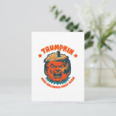 Trompete machen Halloween wieder lustig Postkarte (Stehend Vorderseite)