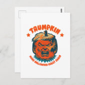 Trompete machen Halloween wieder lustig Postkarte (Vorne/Hinten)