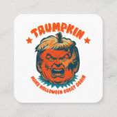 Trompete machen Halloween wieder lustig Quadratische Visitenkarte (Rückseite)