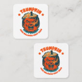 Trompete machen Halloween wieder lustig Quadratische Visitenkarte (Vorne/Hinten)