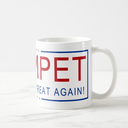 TROMPETE - machen Sie Musik groß wieder! Kaffeetasse (Rechts)