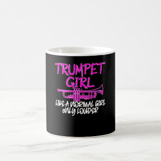 Trompete Mädchen wie ein normales Mädchen Kaffeetasse