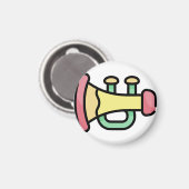 Trompete Magnet (Vorderseite/Rückseite)