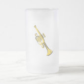 Trompete Mattglas Bierglas (Mittel)