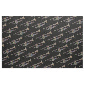 Trompete Messing farbiges Musikinstrument Stoff (Fat Quarter (45,7 x 55,9 cm))