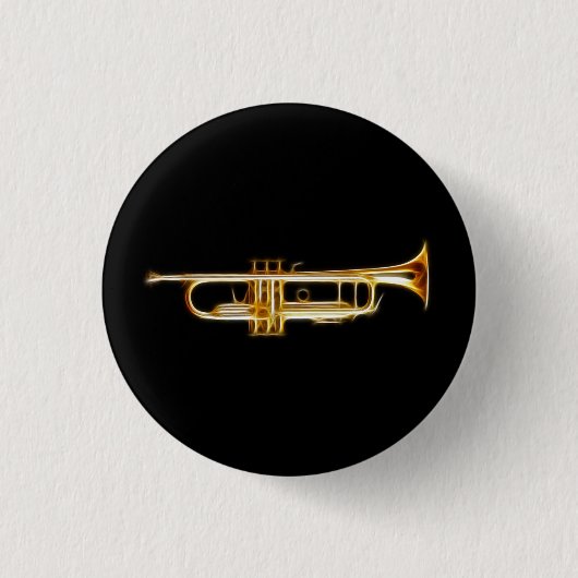 Trompete-Messinghorn-Wind-Musikinstrument Button (Vorderseite)