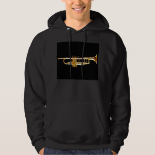 Trompete-Messinghorn-Wind-Musikinstrument Hoodie