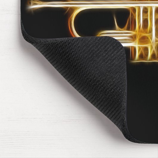 Trompete-Messinghorn-Wind-Musikinstrument Mousepad (Ecke)