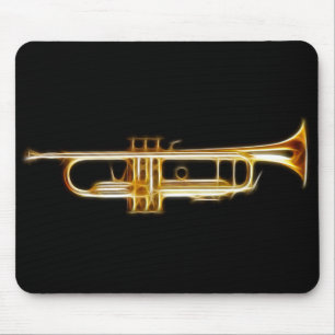 Trompete-Messinghorn-Wind-Musikinstrument Mousepad