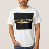 Trompete-Messinghorn-Wind-Musikinstrument T-Shirt (Vorderseite)