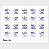 Trompete Musical Designs Runder Aufkleber (Blatt)