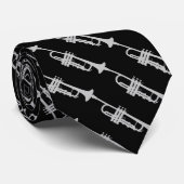 Trompete-Musiker-Krawatte Krawatte (Gerollt)