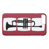 Trompete-Musiker-T - Shirt für Trumpeter Case-Mate iPhone Hülle (Rückseite (Horizontal))