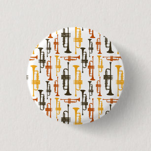 Trompete-Muster-Knopf Button