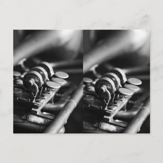 Trompete Postkarte (Vorderseite)