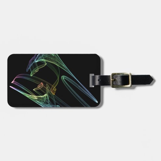 Trompete-Regenbogen Gepäckanhänger (Vorderseite horizontal)