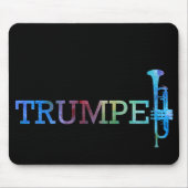 Trompete-Regenbogen Mousepad (Vorne)