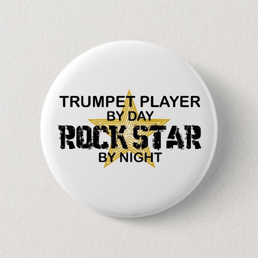 Trompete-Rockstar bis zum Nacht Button (Vorderseite)