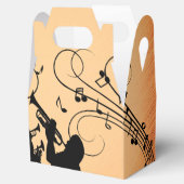 Trompete Section Jazz Music Orange Rust Geschenkschachtel (Geöffnet)