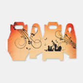Trompete Section Jazz Music Orange Rust Geschenkschachtel (Ungefaltet)