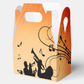 Trompete Section Jazz Music Orange Rust Geschenkschachtel (Geöffnet)