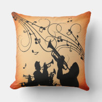 Trompete Section Jazz Music Orange Rust