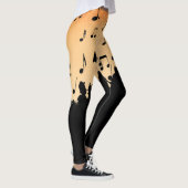 Trompete Section Jazz Music Orange Rust Leggings (Rechts)