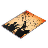 Trompete Section Jazz Music Orange Rust Notizblock (Linke Seite)