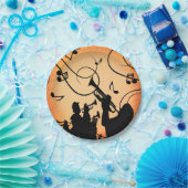 Trompete Section Jazz Music Orange Rust Pappteller (Party)