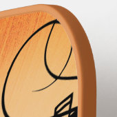 Trompete Section Jazz Music Orange Rust Pickleball Schläger (Linke Seite)