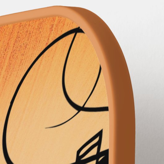 Trompete Section Jazz Music Orange Rust Pickleball Schläger (Linke Seite)