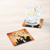 Trompete Section Jazz Music Orange Rust Rechteckiger Pappuntersetzer (Vor Ort)