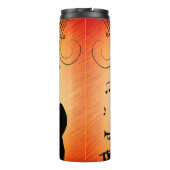 Trompete Section Jazz Music Orange Rust Thermosbecher (Rückseite)