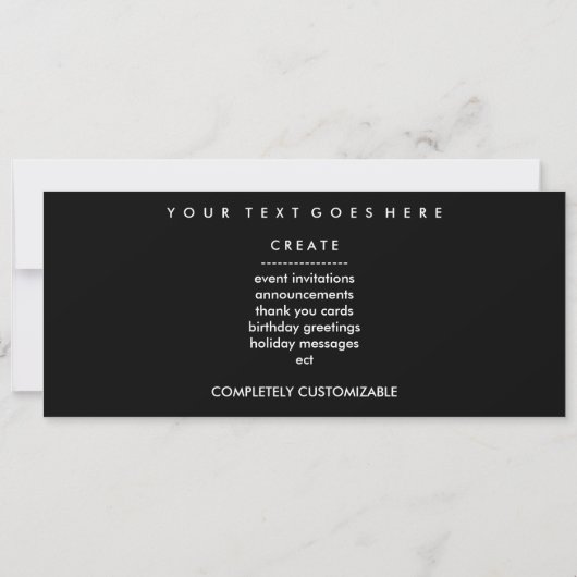 Trompete-Silhouette Einladung (Rückseite)