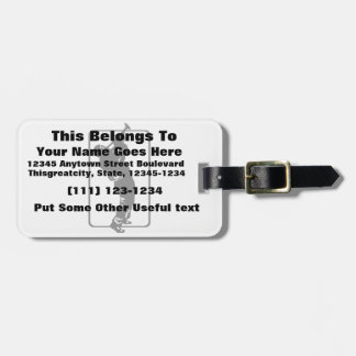 Trompete Spieler Kontur Park n blasblack.png Gepäckanhänger